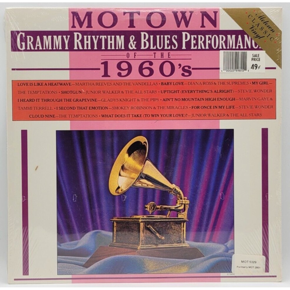 VARIOUS ARTISTS - MOTOWN OF THE 1960'S‎ GRAMMY R&B PERFORMANCES - SOUL LP SEALED
